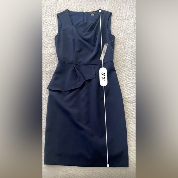 Tahari navy dress - NWT - Picture 6 of 8
